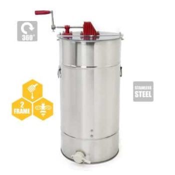 7. 2-Frame Stainless Steel Honey Extractor