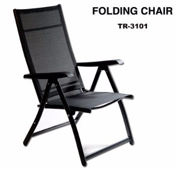 #7. Heavy Duty Durable Adjustable Reclining Folding Chair Outdoor Indoor