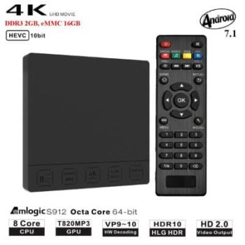 #7. Upgraded Mini M8S+ Android 7.1 TV Box