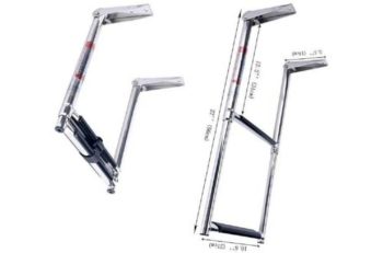7. Amarine-made 2-Step Stainless Steel Telescoping Boat Ladder