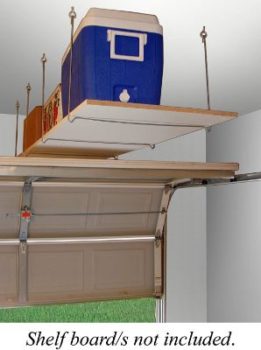 #8. Hangers Overhead Ceiling Mount Storage Unit