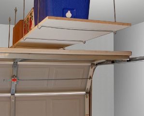 #8. Hangers Overhead Ceiling Mount Storage Unit