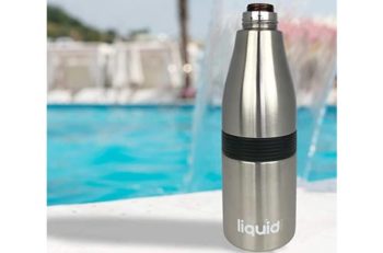 8. Grand Fusion Housewares Insulated Stainless Steel Vacuum Sealed Beer Bottle Cooler