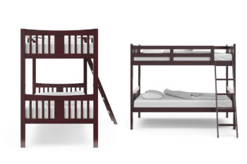 8. Stork Craft Caribou Bunk Bed, White