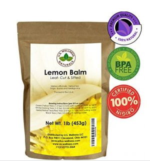 8. Lemon Balm Tea (Bulk Herbal Tea) – The best herbal tea to improve concentration and help prevent nightmares when consumed before bed.
