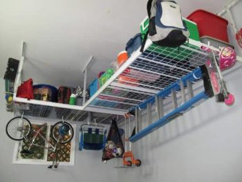 #9. Overhead Garage Storage Combo Kit