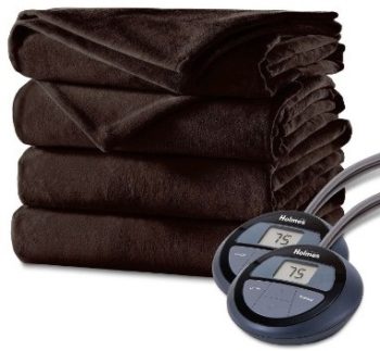 #9. Luxury Velvet Plush Heated Blanket