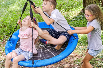 1. LAEGENDARY Waterproof Yard Round Swing Set