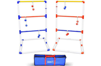 10. GoSports Outdoor Premium Ladder Toss Game Set with Bolo Balls
