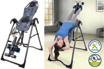 7. Teeter FitSpine X-Series Inversion Table for Back Pain Relief Kit