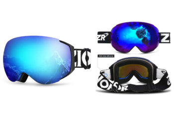 9. Zionor X10 Ski Snowboard Snow Goggles OTG for Men Women Youth Anti-fog UV Protection Helmet Compatible