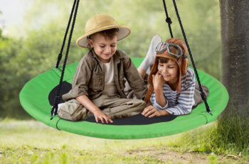 9. WONDERVIEW Outdoor Hanging Tree Swings for Playground