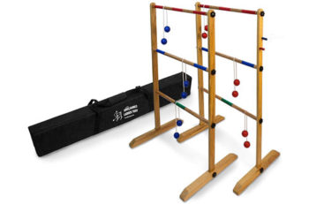 9. Ladder Toss Double Wooden Ladder Golf Ball Game
