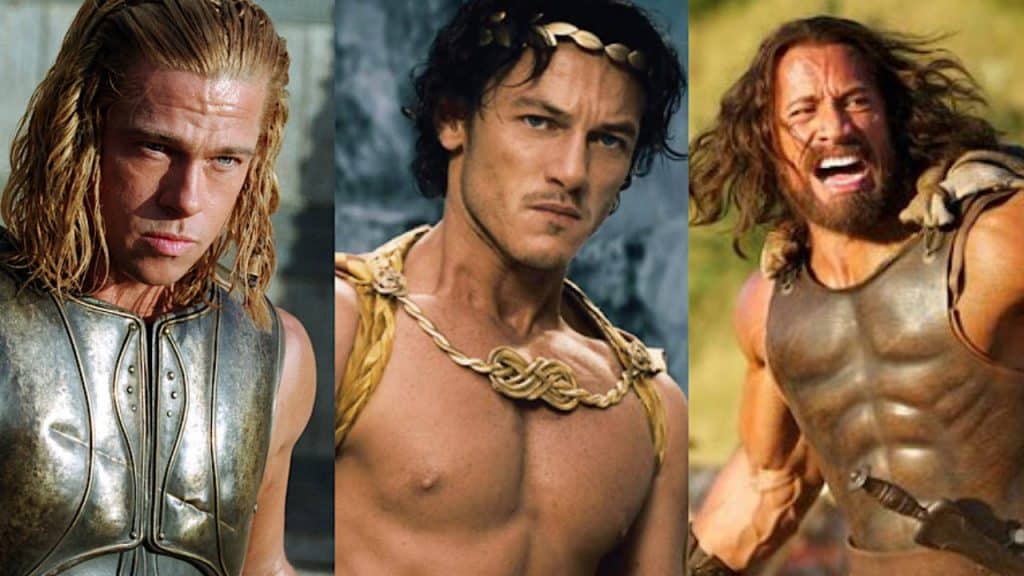 10 Best Greek Mythology Movies To Watch In 2022   Hollywood Insider Greek Mythology Movies Brad Pitt Troy Luke Evans Immortals Dwayne Johnson Hercules 1280x720 1 1024x576 