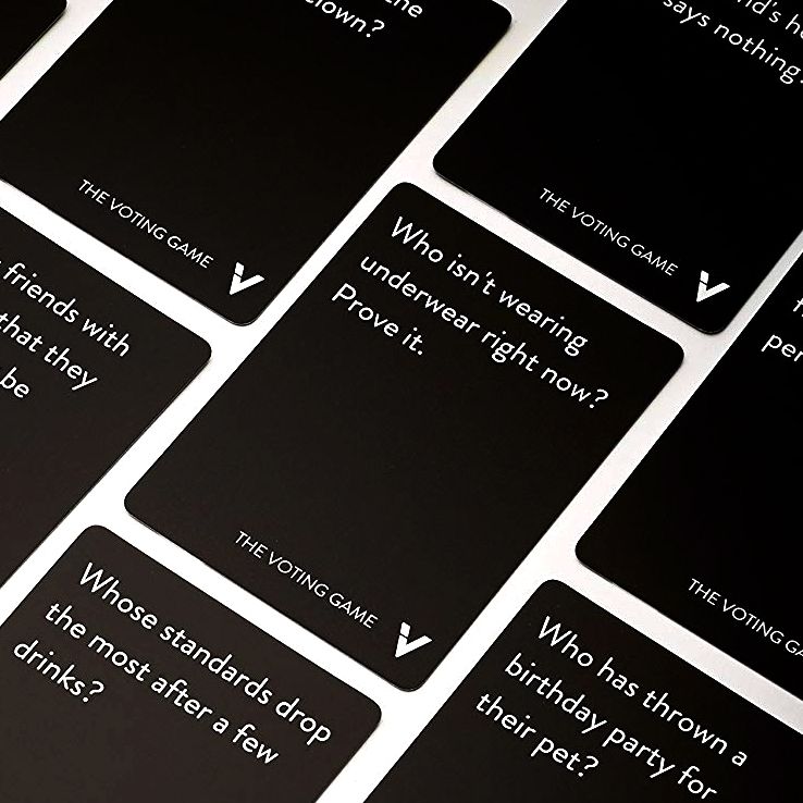 the voting game cards