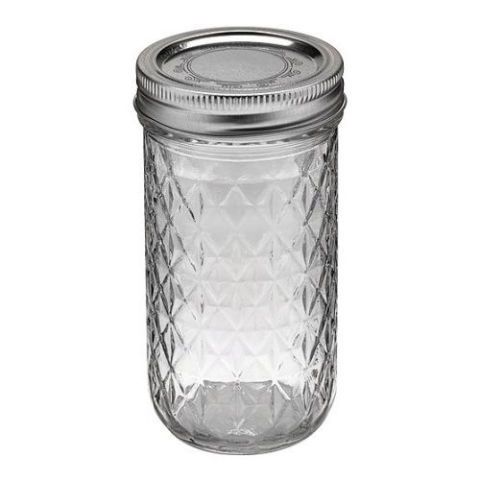 Ball Quilted Crystal Jelly Jars