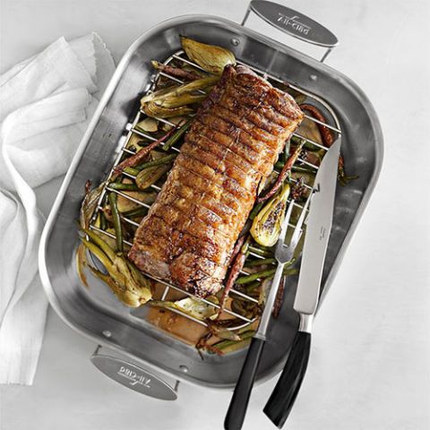 All-Clad Stainless-Steel Flared Roaster