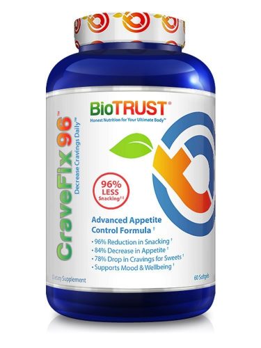 BioTrust CraveFix 96 Advanced Appetite Control Formula, 60 Softgels - Appetite Suppressant