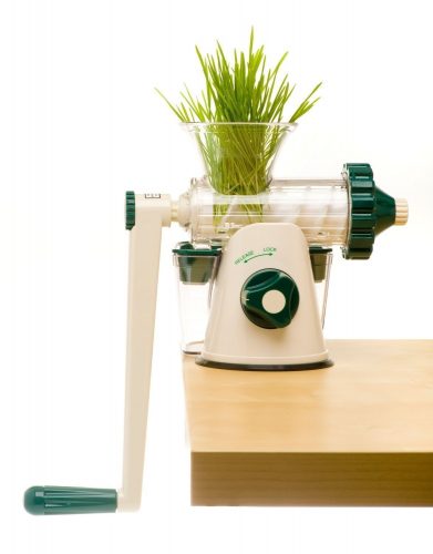 The Original Healthy Juicer (Lexen GP27) - Manual Wheatgrass Juicer - Kale, Spinach, Parsley and any other Leafy Green! Featuring a masticating live-enzyme cold press process  - Manual Juicer