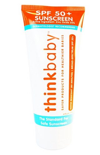 Thinkbaby Safe Sunscreen SPF 50+ - 6oz Family Size - Sunscreen For Kids