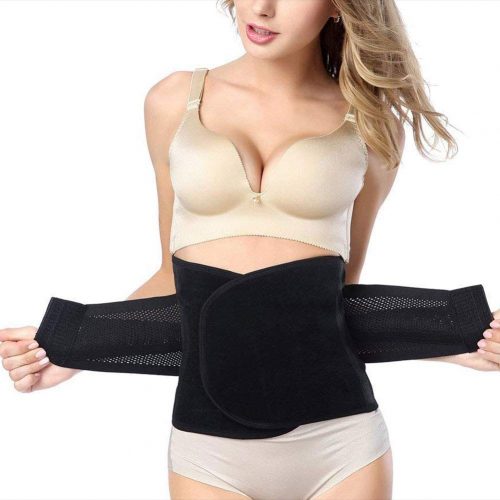 Waist Trimmer Belt- Breathable Postpartum Postnatal Recovery Maternity Support Belt Post Pregnancy After Birth, Pregnancy Belly Band Abdominal Binder