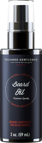 Organic Beard Growth Oil for Men - with Cedarwood & Tea Tree Oil - Easy Beard Dispenser and Pump - Natural Conditioner and Softener - Beard Thickening Spray (2 fl. oz)... 