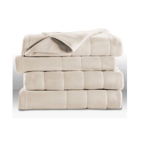 Sunbeam Queen Size Heated Electric Blanket Beige Color - Heated Blankets